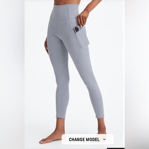 Fabletics | Oasis PureLuxe High-Waisted Leggings Raincloud/Gray Size M
